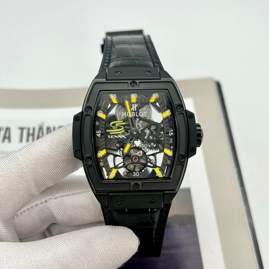 Replica Hublot Masterpiece Tourbillon 906.ND.0129.VR.AES12 1:1 Migliore edizione PVD nero Swiss HUB 9006