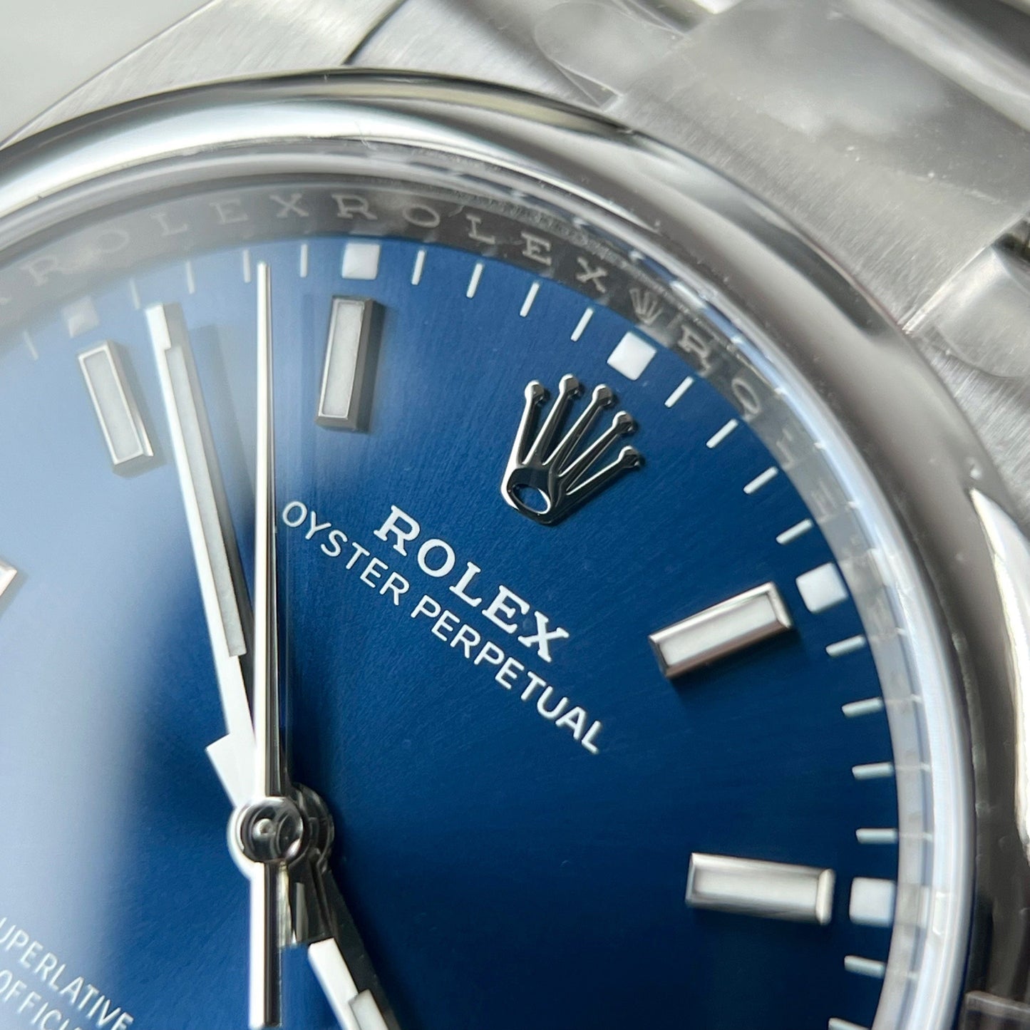 Rolex Oyster Perpetual M126000-0003 36MM 1:1 Best Edition quadrante blu di fabbrica pulito