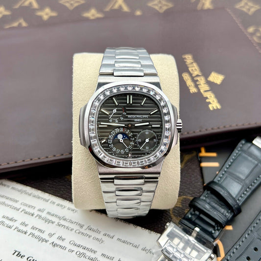 Patek Philippe Nautilus 5712GR 1:1 Mejor edición GR Factory esfera gris