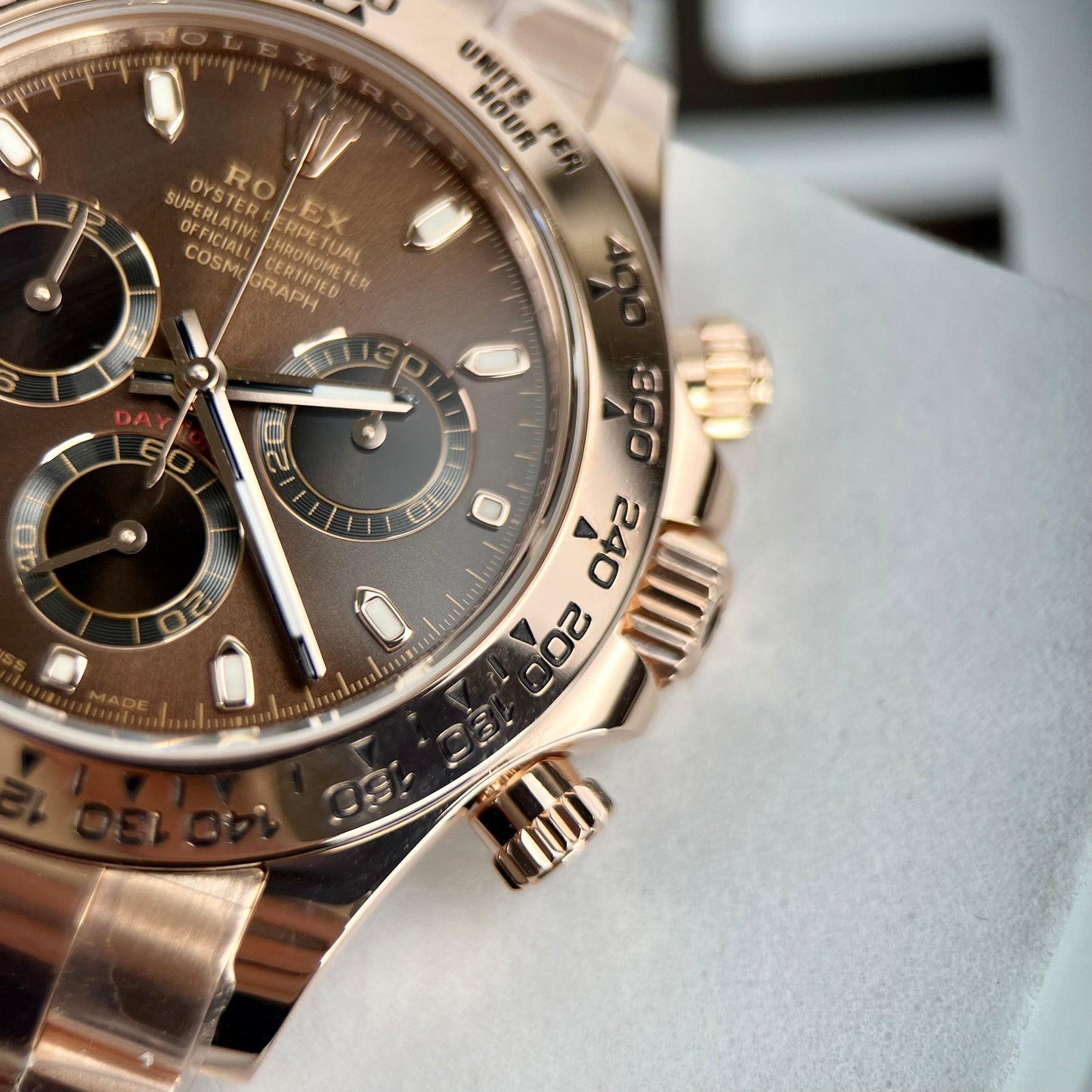 Rolex Cosmograph Daytona 116505 Quadrante cioccolato 1:1 migliore edizione BTF Oro rosa 18 carati