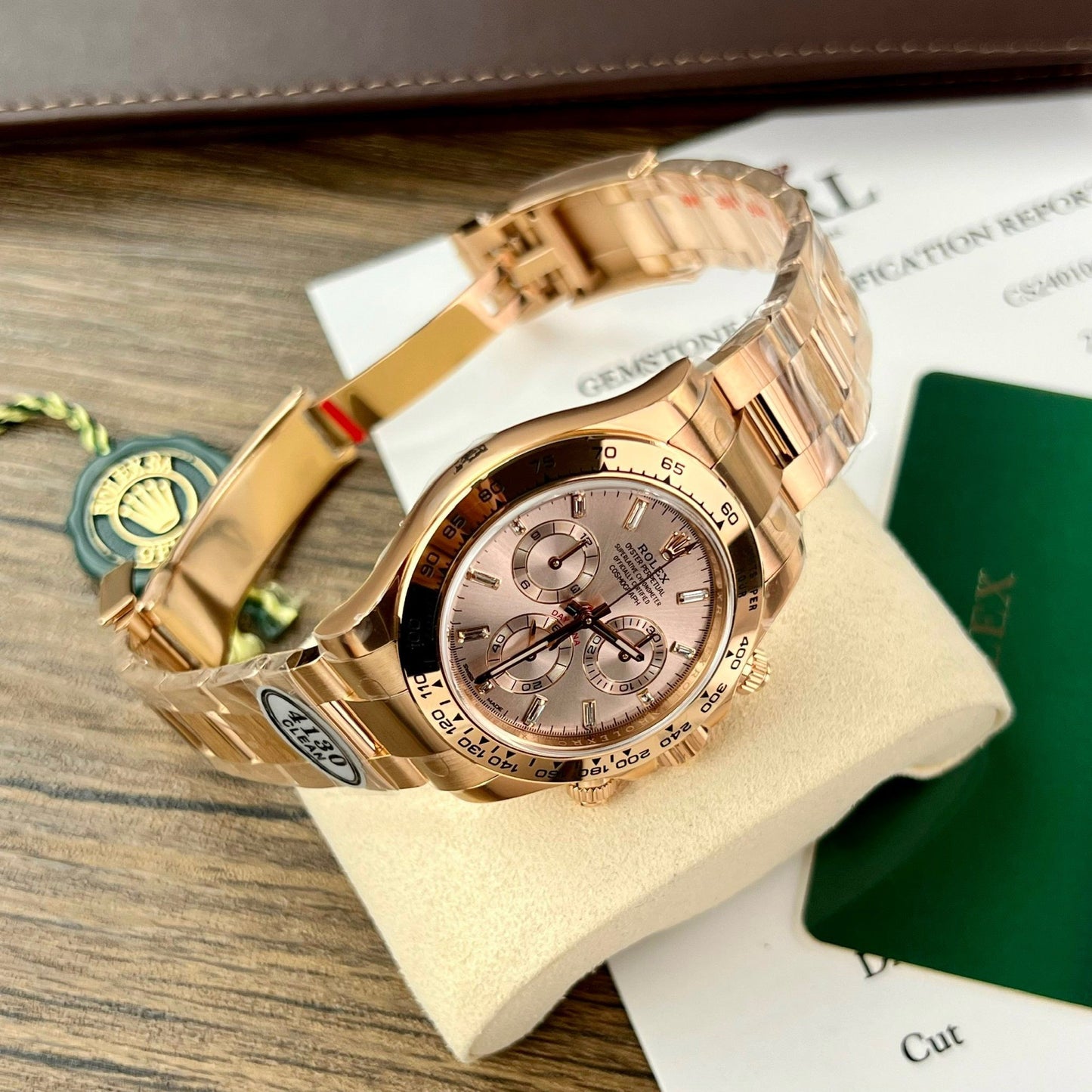 Rolex Cosmograph Daytona 40mm Oro Everose 116505 1:1 Migliore edizione Clean Factory Versione più recente