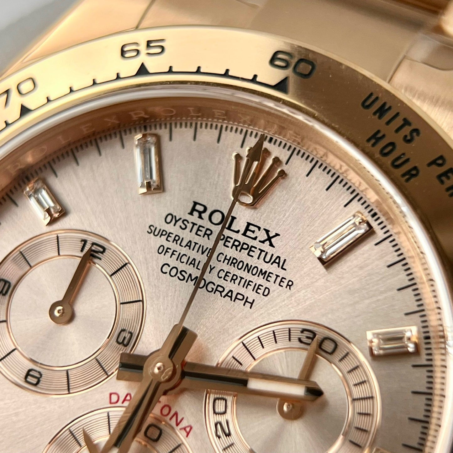 Rolex Cosmograph Daytona 40mm Oro Everose 116505 1:1 Migliore edizione Clean Factory Versione più recente