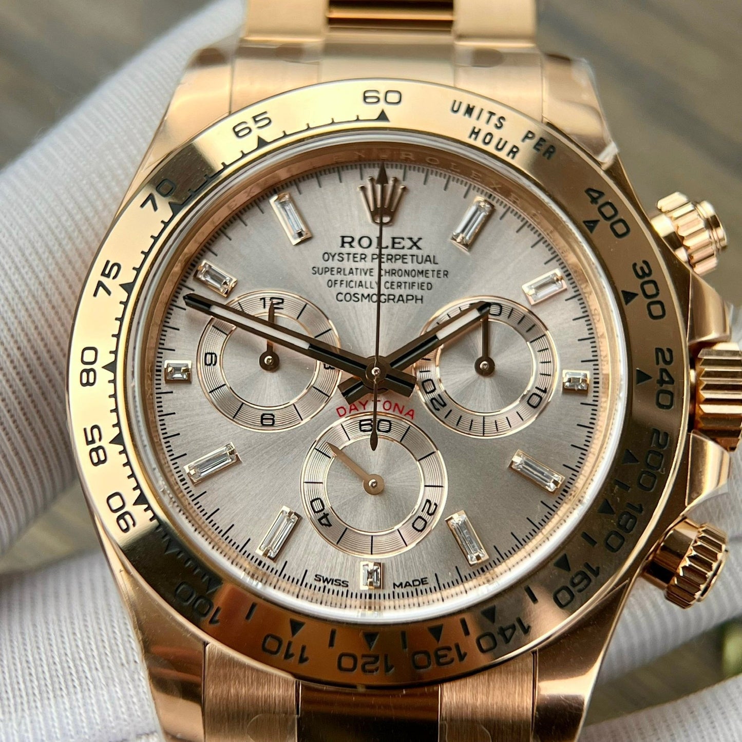 Rolex Cosmograph Daytona 40mm Oro Everose 116505 1:1 Migliore edizione Clean Factory Versione più recente