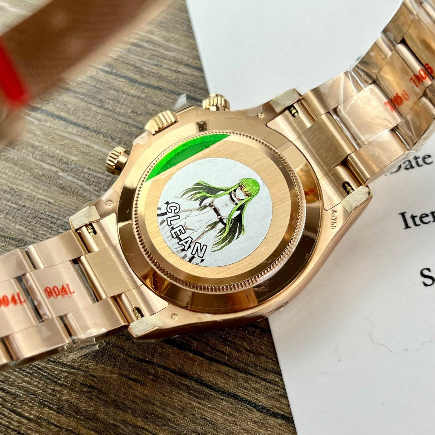 Rolex Cosmograph Daytona 40mm Oro Everose 116505 1:1 Migliore edizione Clean Factory Versione più recente