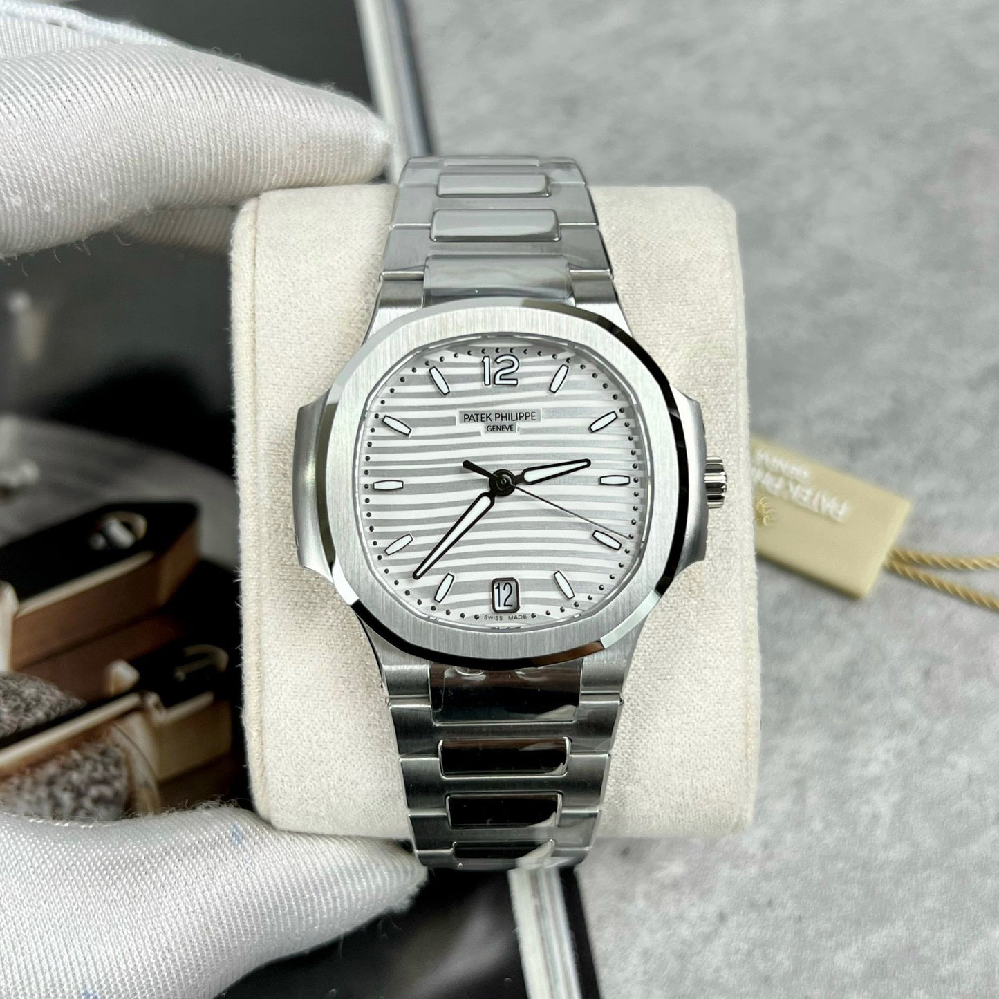 Patek Philippe Nautilus Ladies 7118/1A-010 3K Factory 1:1 Migliore edizione svizzera ETA324