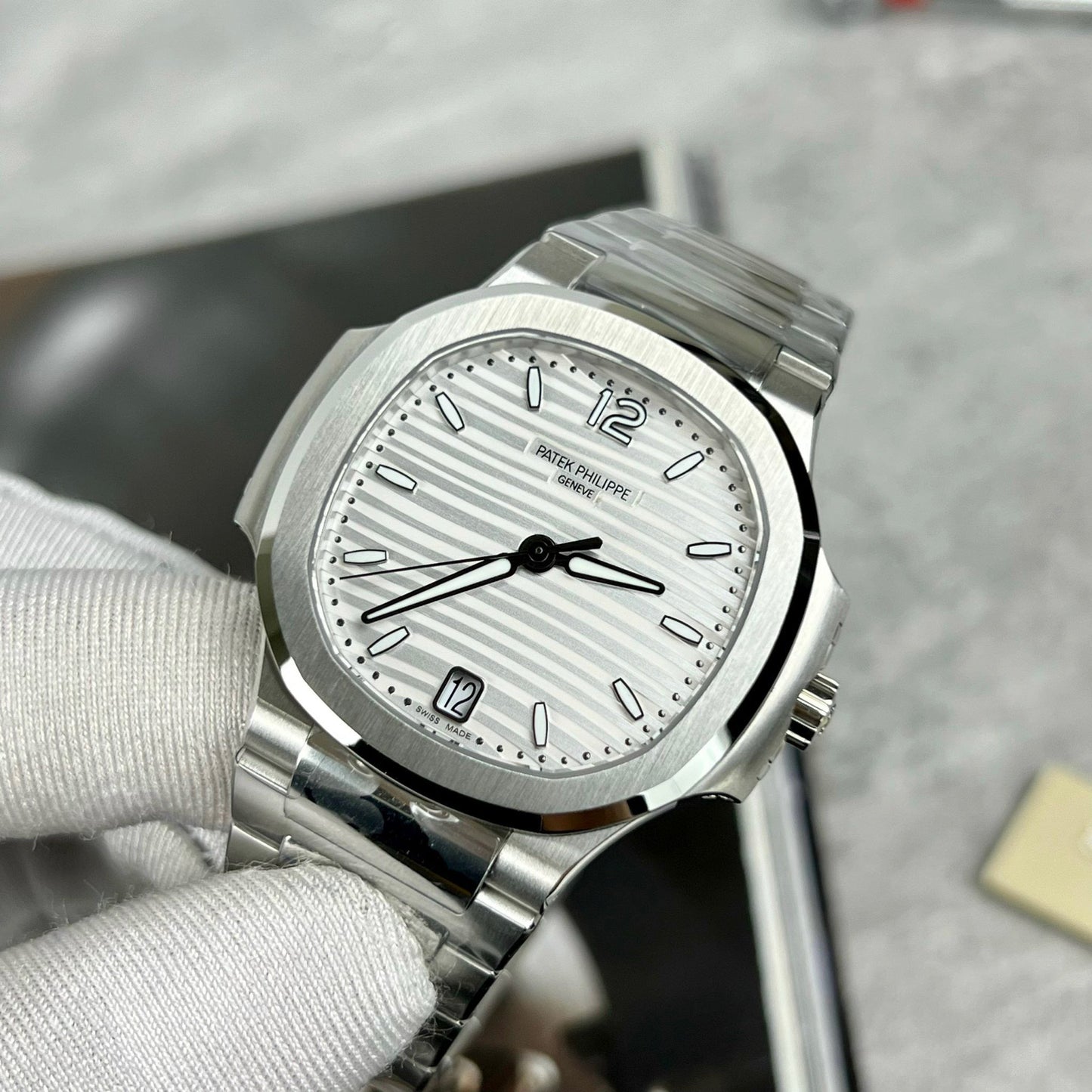 Patek Philippe Nautilus Ladies 7118/1A-010 3K Factory 1:1 Best Edition Swiss ETA324