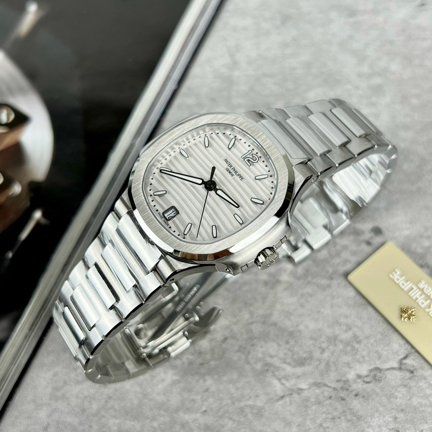 Patek Philippe Nautilus Ladies 7118/1A-010 3K Factory 1:1 Migliore edizione svizzera ETA324