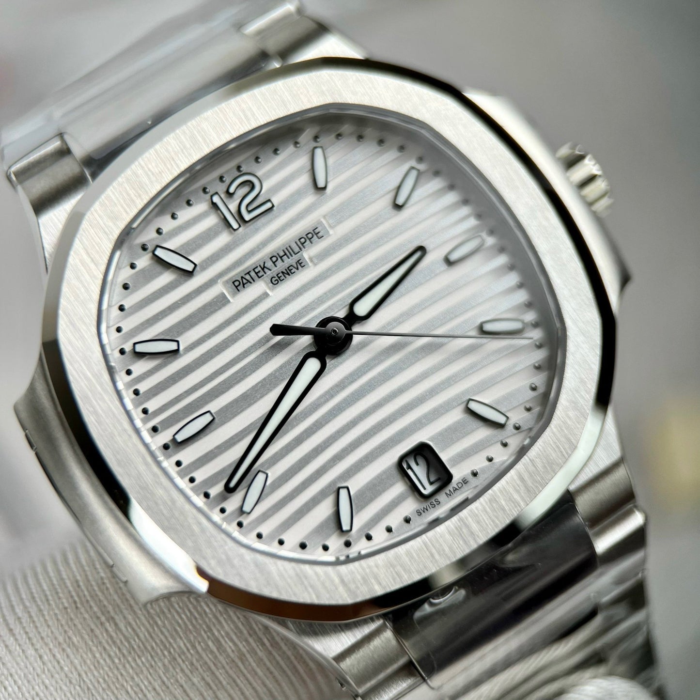 Patek Philippe Nautilus Ladies 7118/1A-010 3K Factory 1:1 Migliore edizione svizzera ETA324