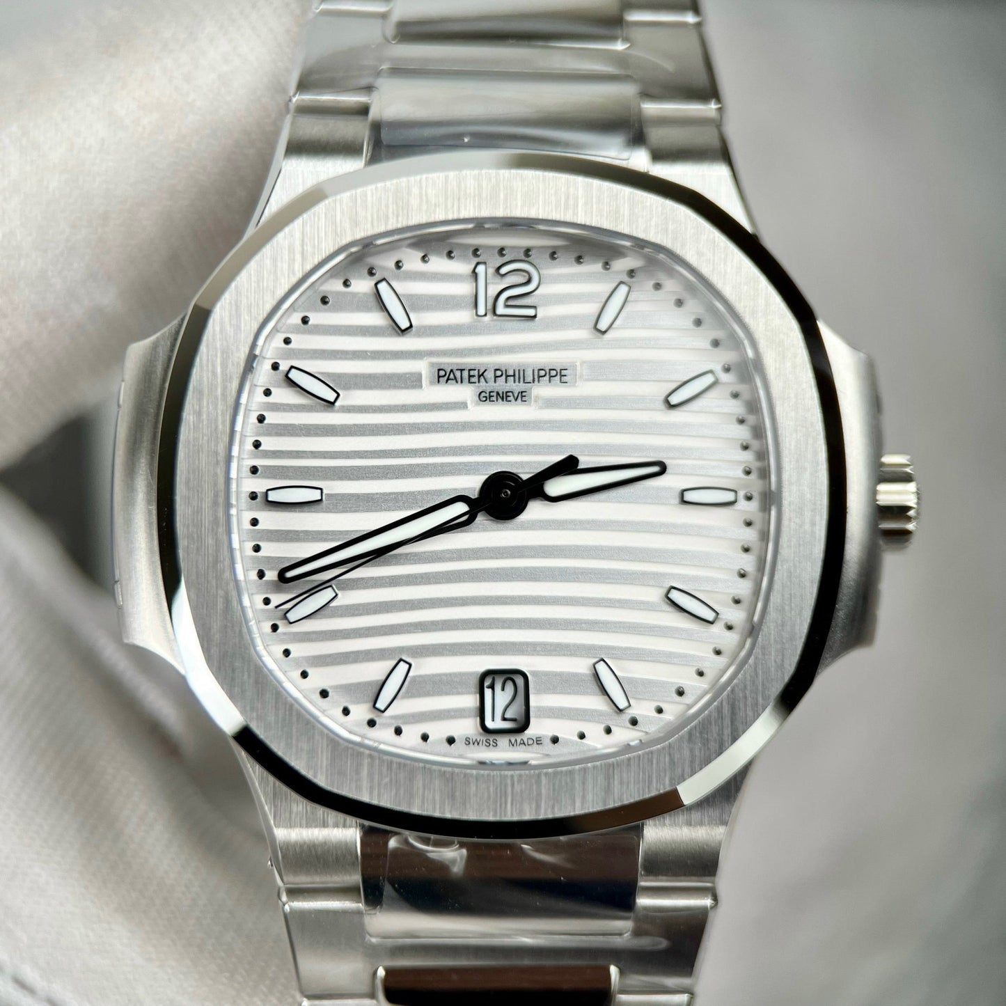 Patek Philippe Nautilus Ladies 7118/1A-010 3K Factory 1:1 Migliore edizione svizzera ETA324