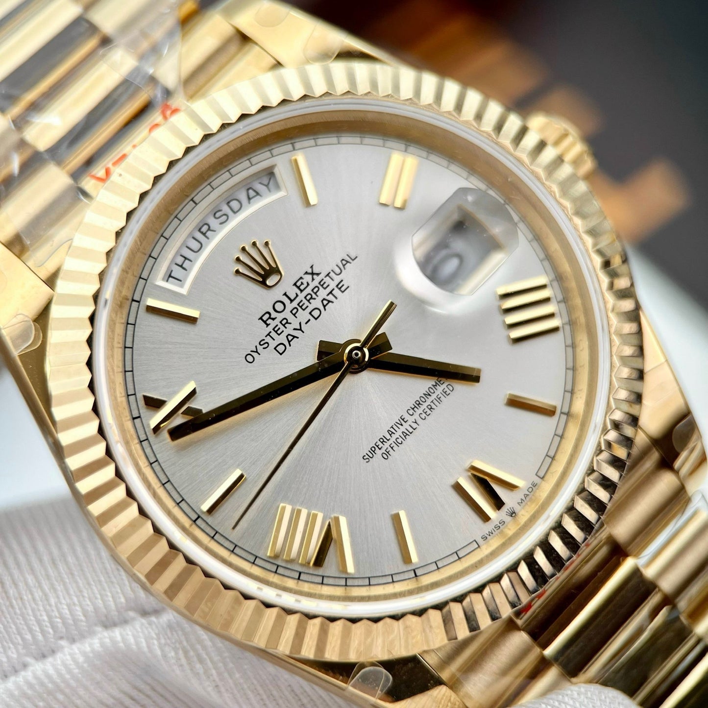 Rolex Day Date M228238-0002 1:1 Mejor edición GM Factory V3 Versión de contrapeso