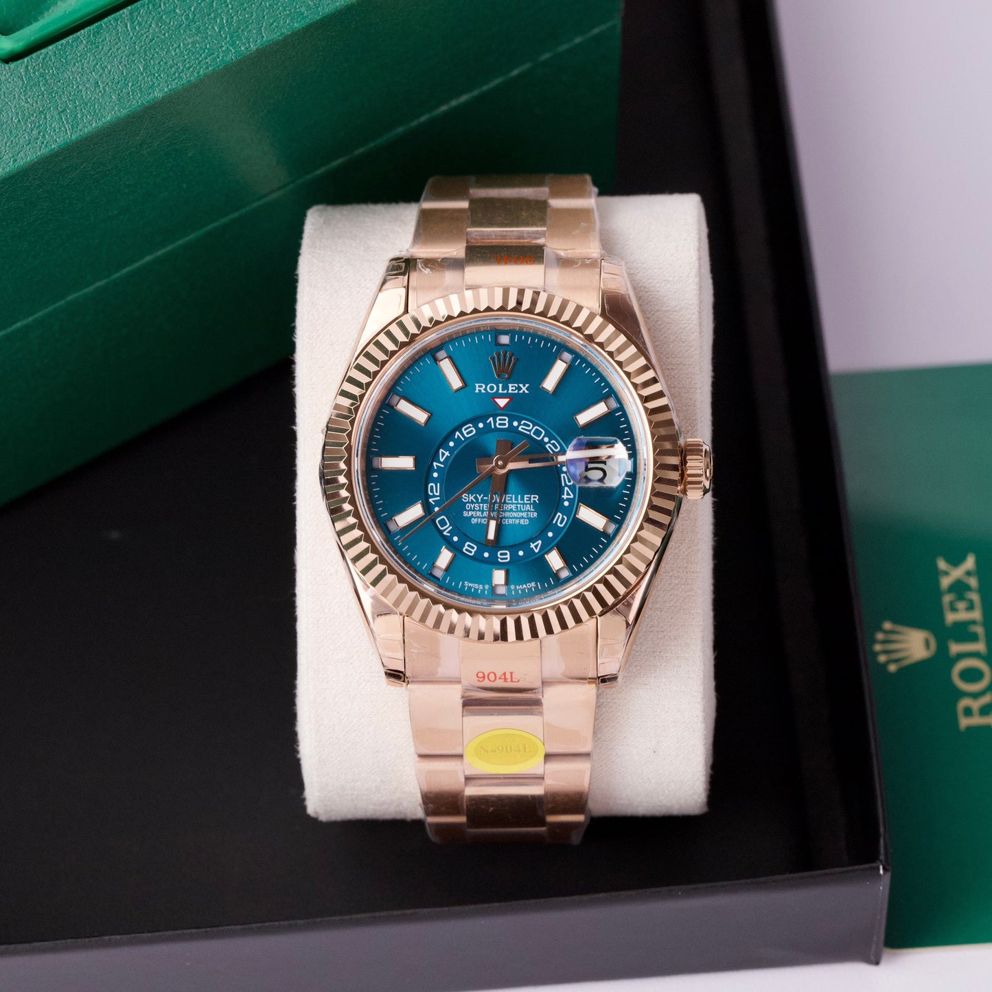 Rolex Sky Dweller M336935-0001 Everose oro V2 Miglior edizione 1:1 Noob Factory