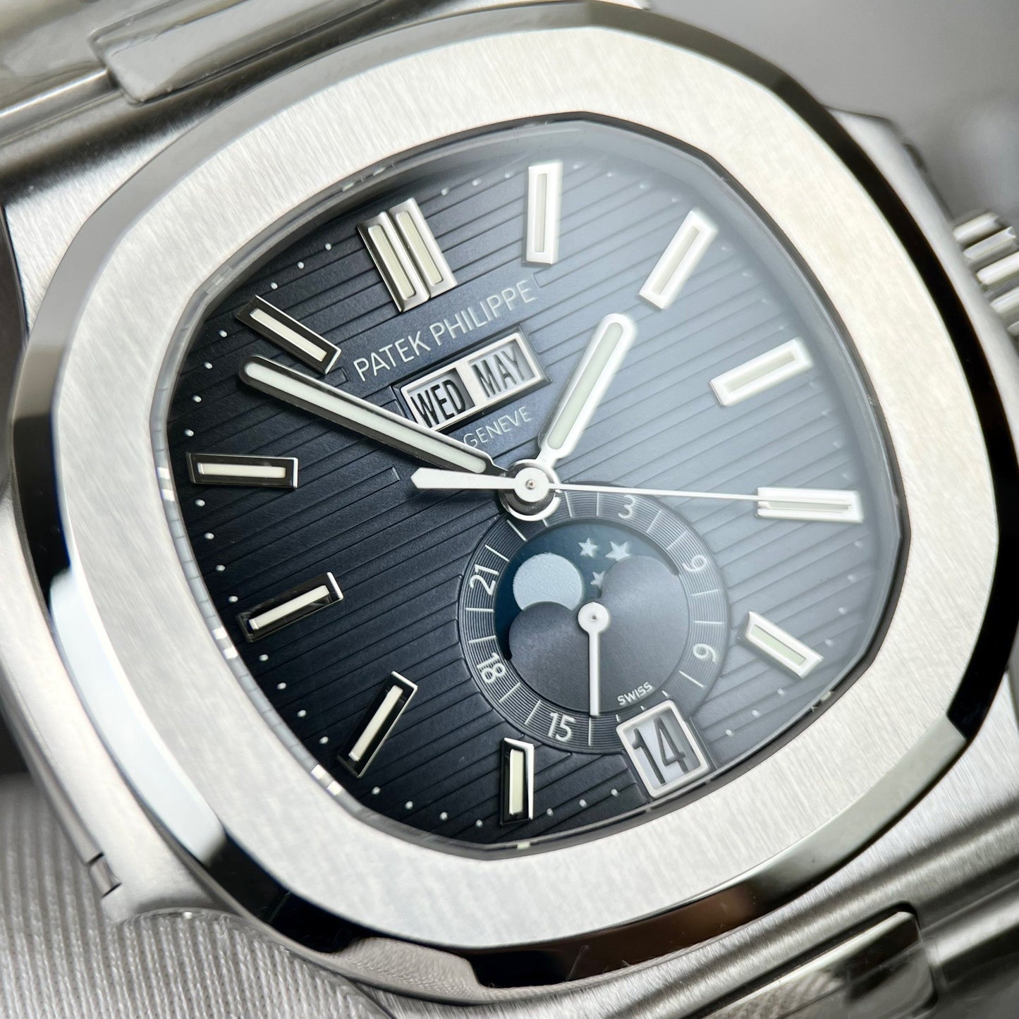 Patek Philippe Nautilus 5726/1A-014 V2 1:1 Best Edition PPF Factory quadrante blu