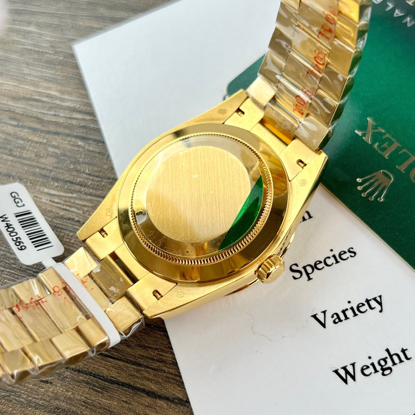 Rolex Day Date 228238 40MM 1:1 mejor edición Oro amarillo de 18k Plata Esfera romana Versión de contrapeso de fábrica GM