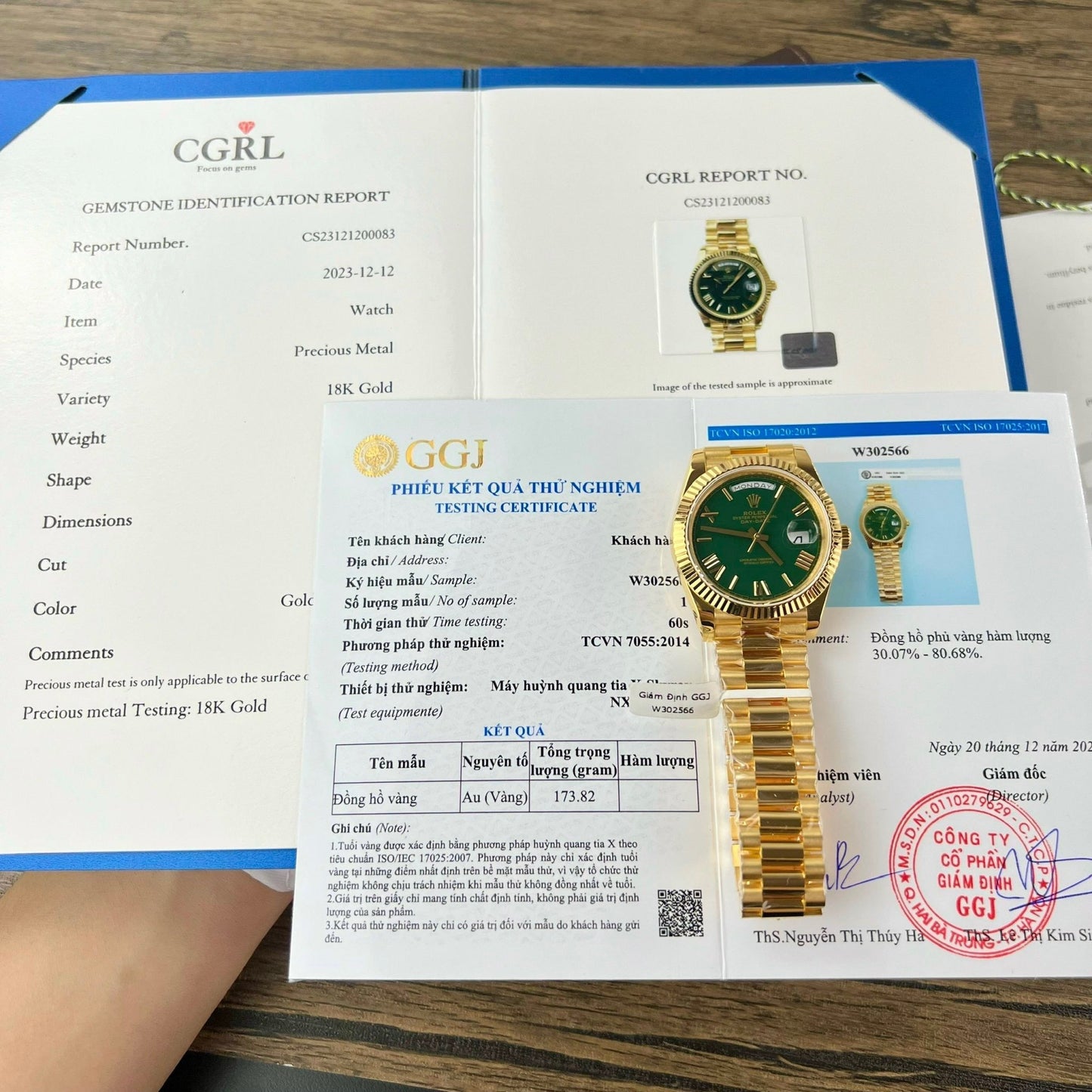 Rolex Day-Date 40 Oro amarillo 228238 Verde Rom 1:1 mejor edición 175 gramos V3 Versión de contrapeso de fábrica GM