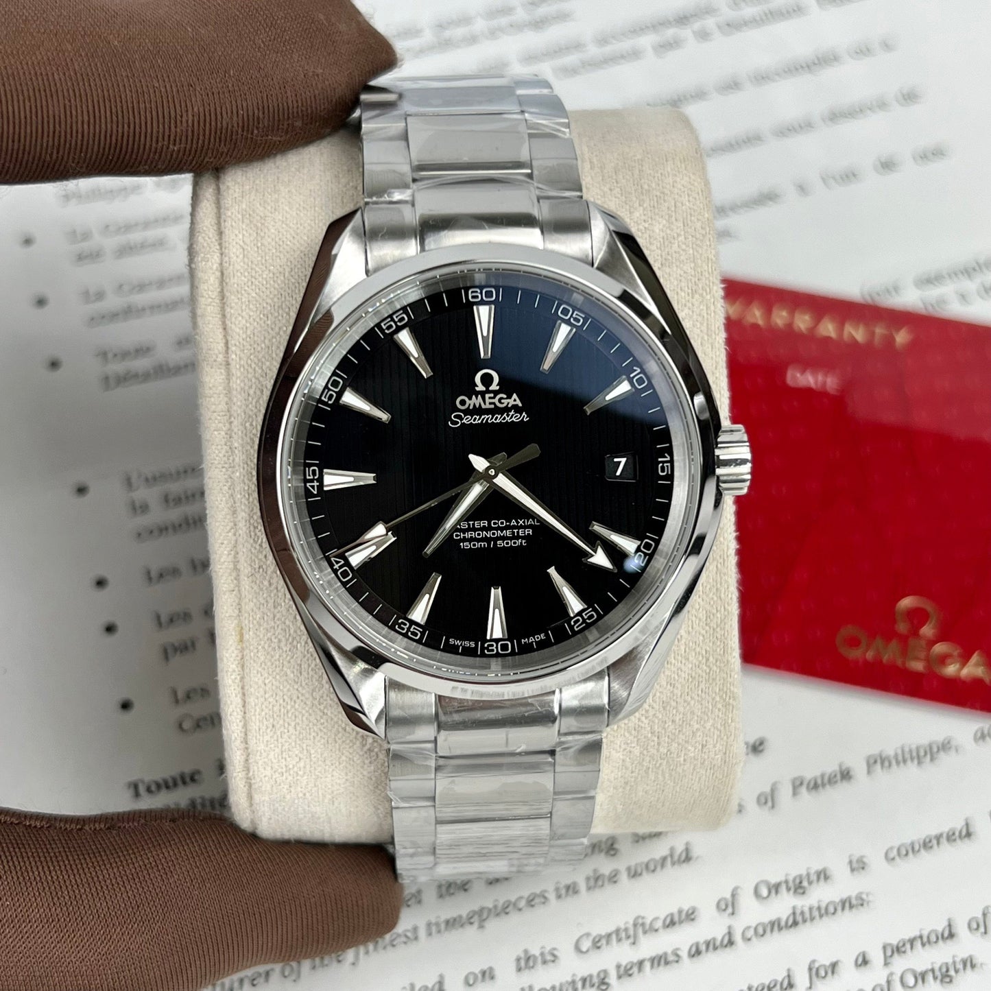 Omega Seamaster 220.10.41.21.01.001 1:1 Best Edition VS Factory quadrante nero versione più recente