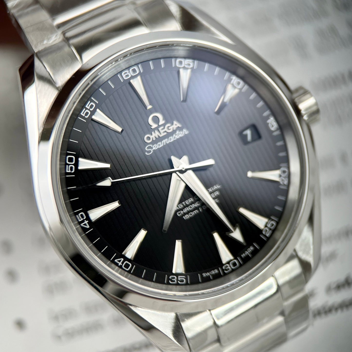 Omega Seamaster 220.10.41.21.01.001 1:1 Best Edition VS Factory quadrante nero versione più recente