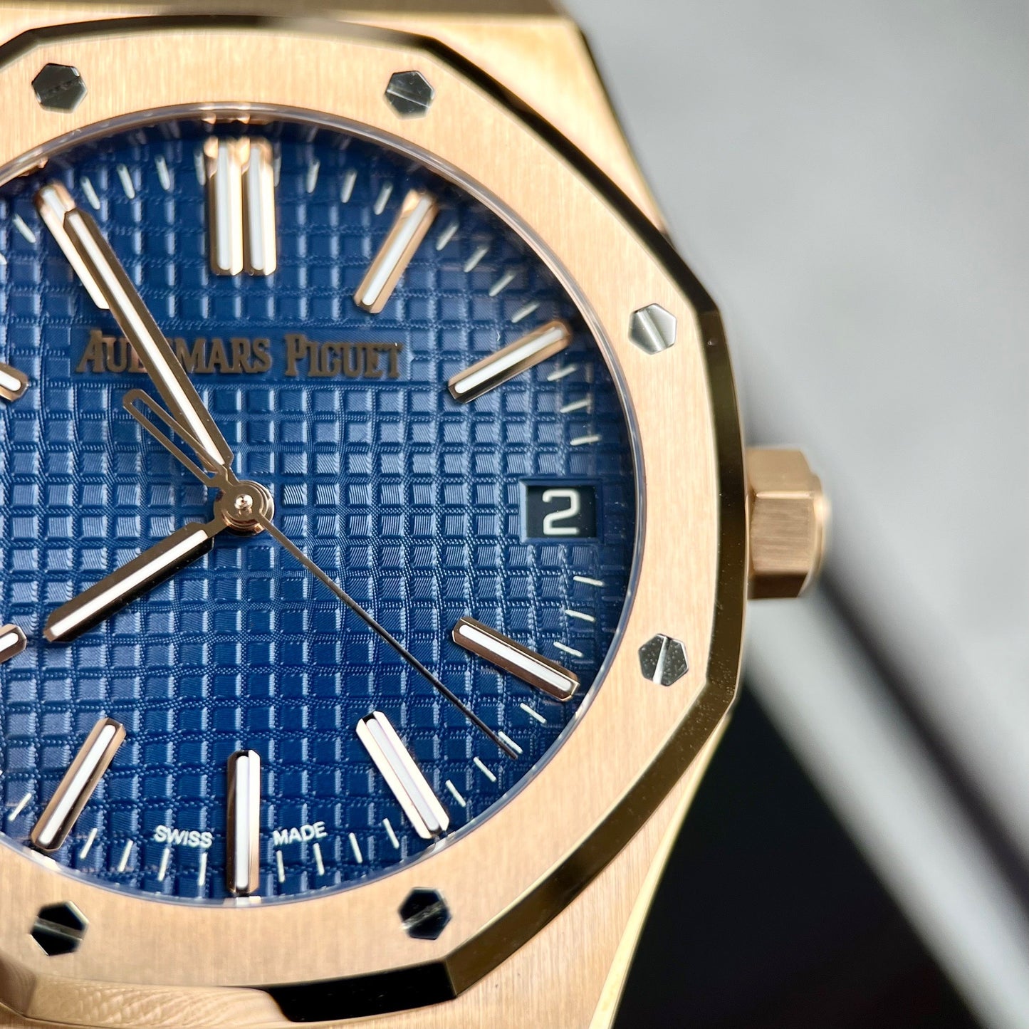 Audemars Piguet Royal Oak 15510 1:1 Mejor edición APS Factory esfera azul oro rosa