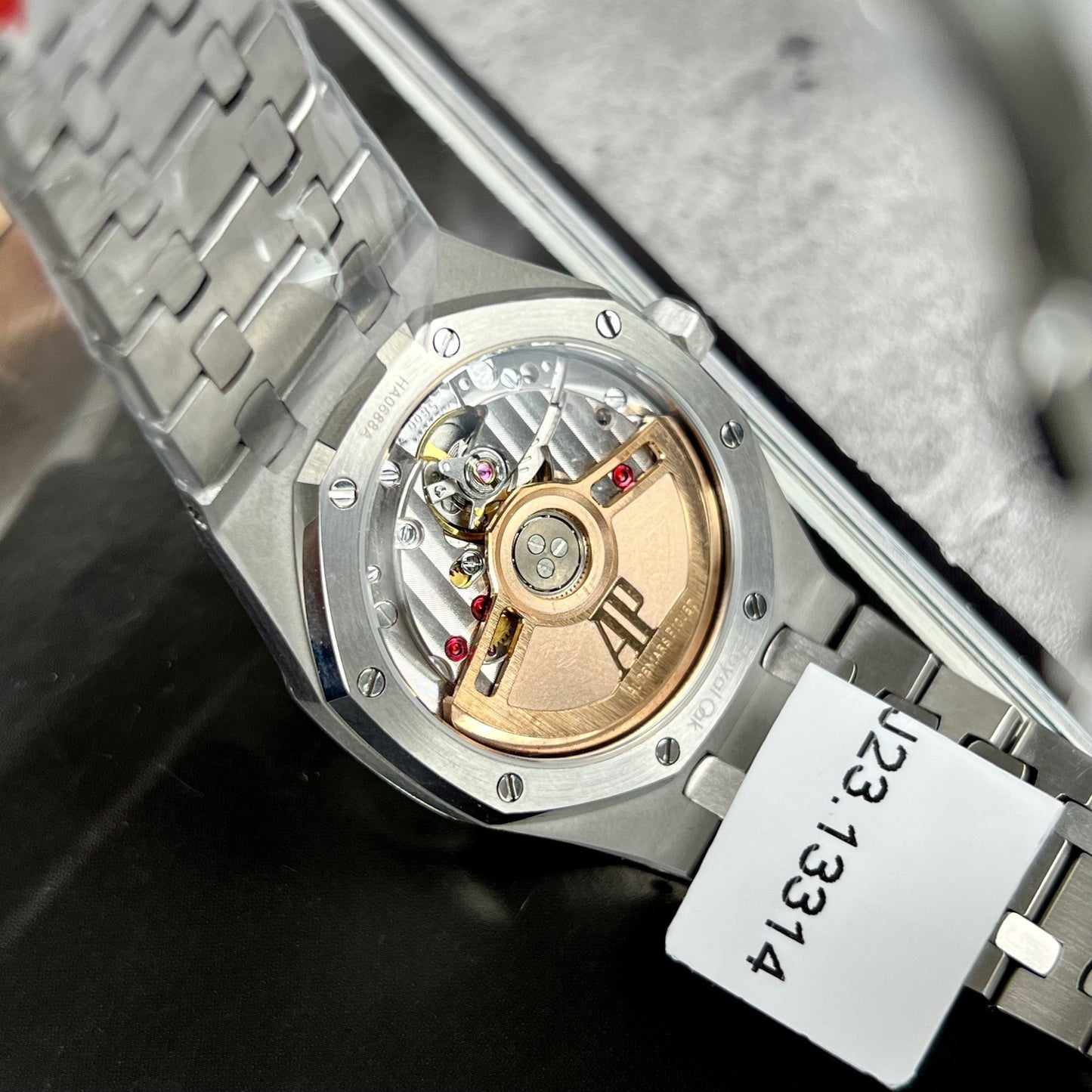 Audemars Piguet Royal Oak 67651IP.ZZ.1261IP.01 1:1 Best Edition ZF Factory quadrante blu lunetta in moissanite