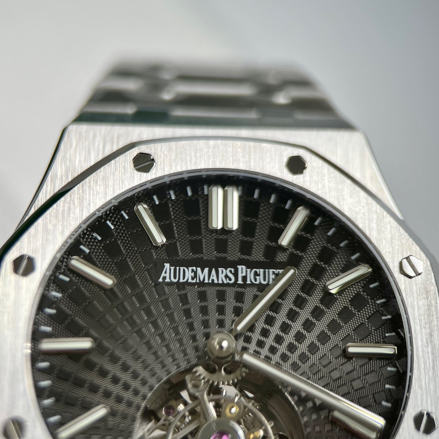 Audemars Piguet Royal Oak Tourbillon 26510PT.OO.1220PT.01 1:1 Best Edition R8 Quadrante grigio di fabbrica