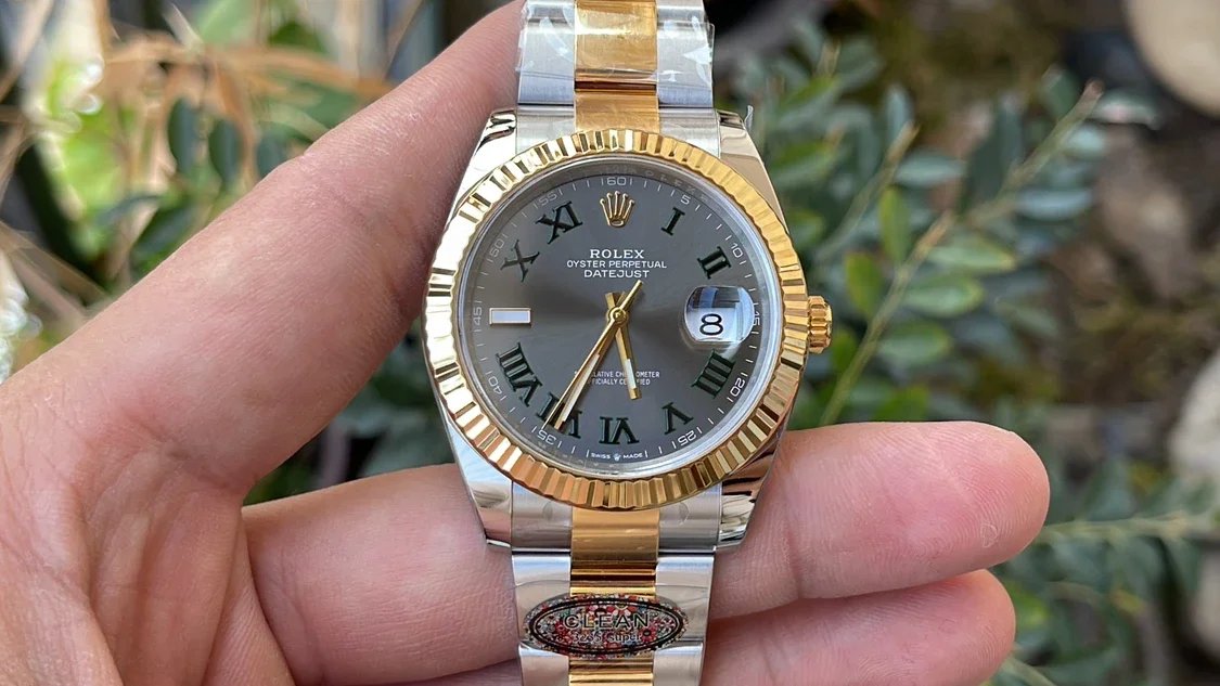 Rolex Datejust M126333-0019 1:1 Mejor edición Clean Factory 41 mm Esfera Wimbledon Correa Oyster