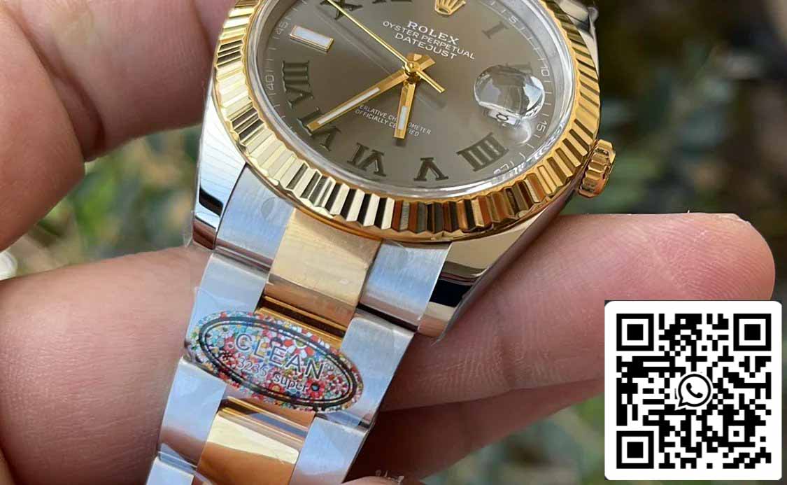 Rolex Datejust M126333-0019 1:1 Mejor edición Clean Factory 41 mm Esfera Wimbledon Correa Oyster