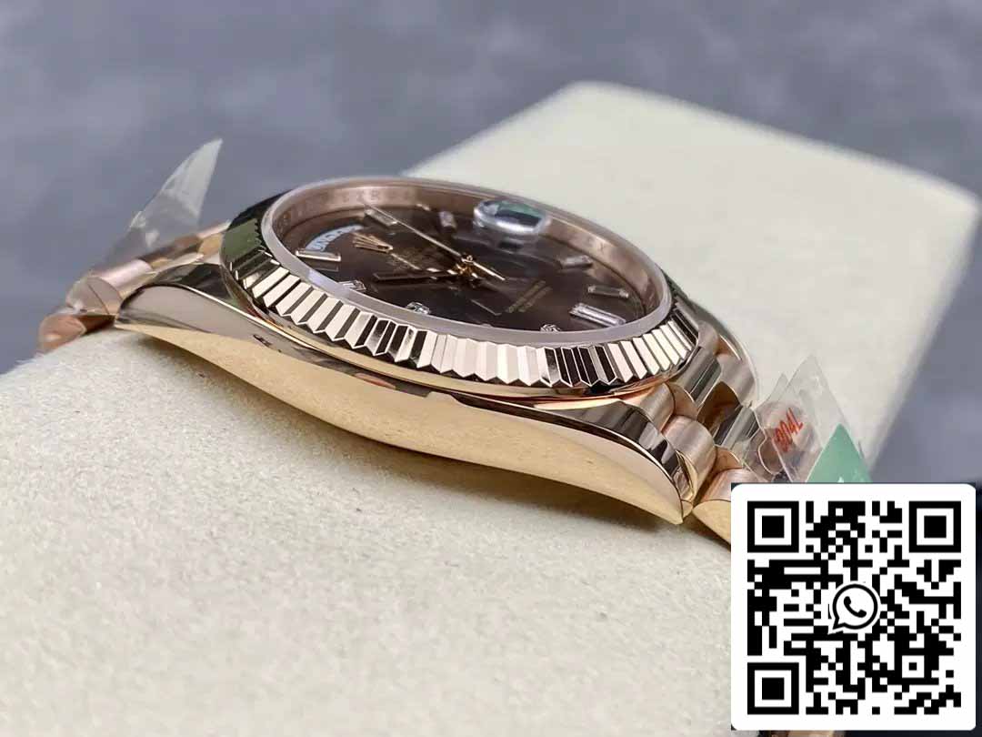 Rolex Day Date 40 M228235-0003 Quadrante cioccolato 1:1 Migliore edizione AR Factory 3255 Movimento