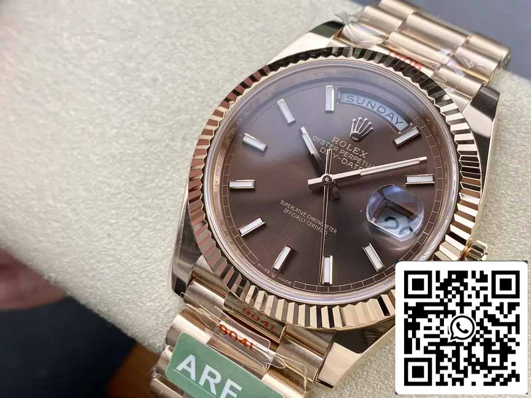 Rolex Day Date 40 M228235-0053 Chocolate Dial 1:1 Best Edition AR Factory 3255 Movement