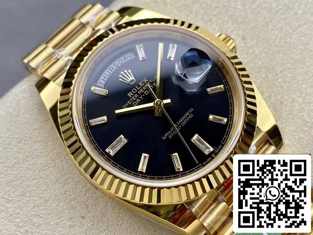 Rolex Day Date 40 M228238-0004 Quadrante nero 1:1 Best Edition AR Factory 3255 Movimento