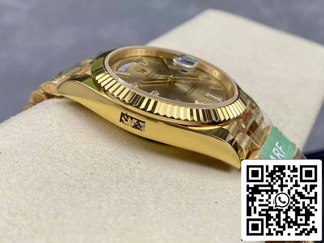 Rolex Day Date 40 M228238-0005 Quadrante in oro giallo 1:1 Best Edition AR Factory 3255 Movimento