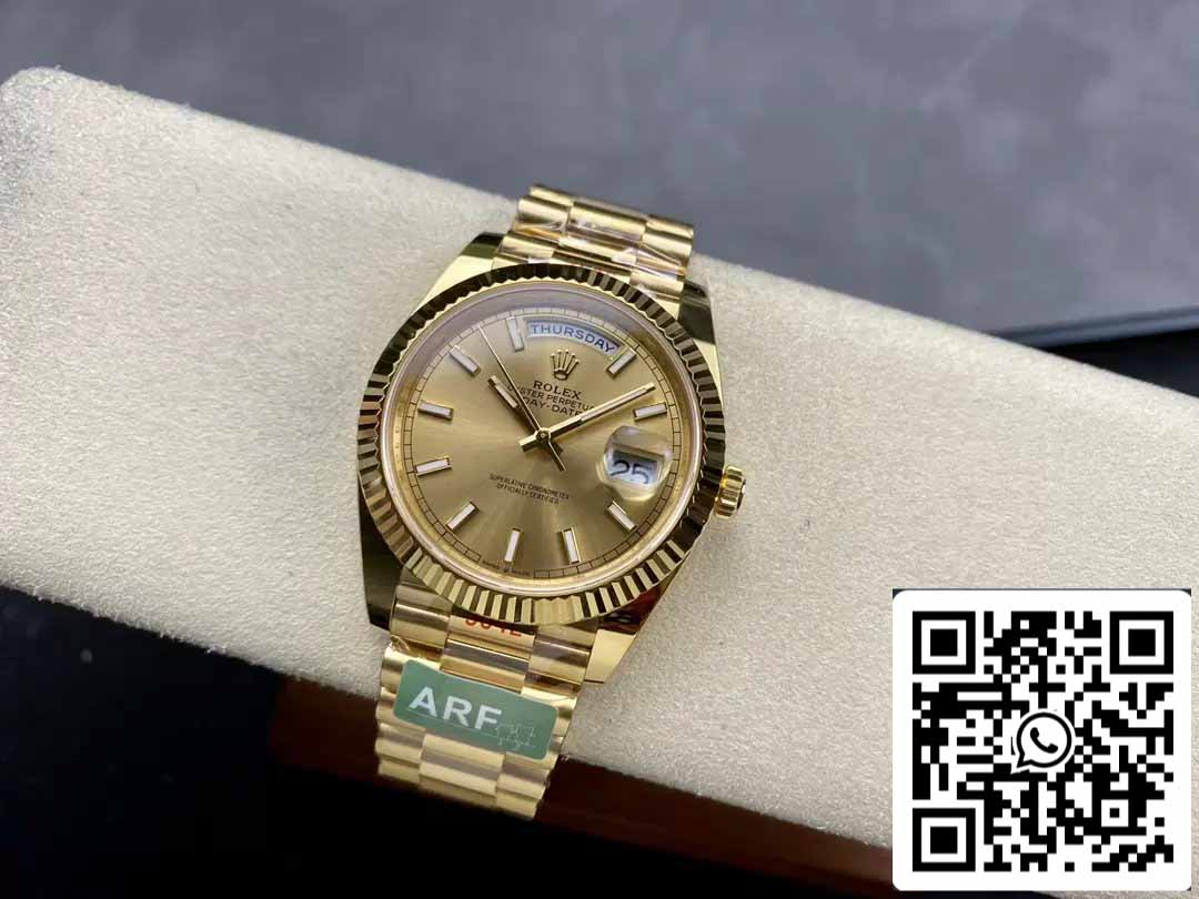 Rolex Day Date 40 M228238-0003 Esfera de oro amarillo 1:1 Mejor edición AR Factory 3255 Movimiento