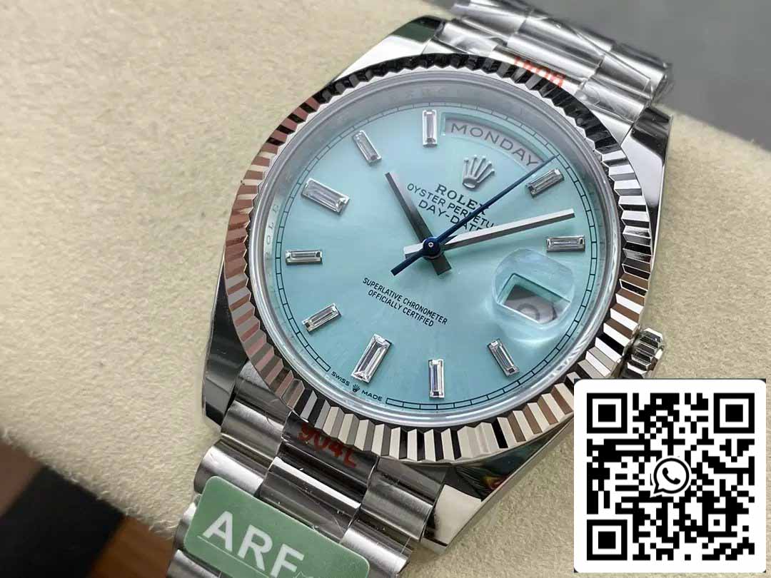 Rolex Day Date 40 M228236-0006 Tiffany Quadrante 1:1 Best Edition AR Factory 3255 Movimento