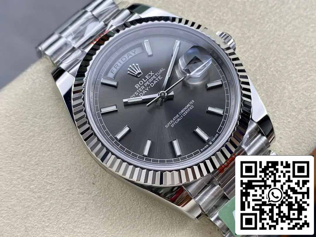 Rolex Day Date 40 M228239-0060 Esfera gris 1:1 Mejor edición AR Factory 3255 Movimiento