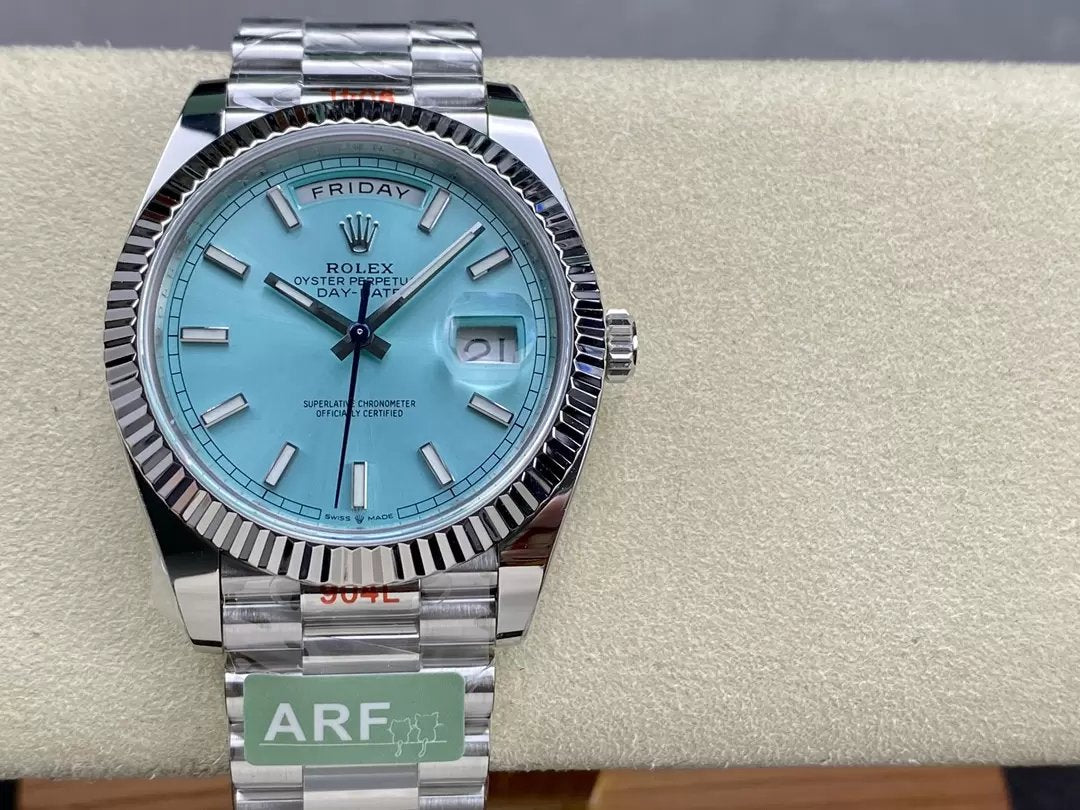 Rolex Day Date 40 M228236-0018 Tiffany Quadrante 1:1 Best Edition AR Factory 3255 Movimento