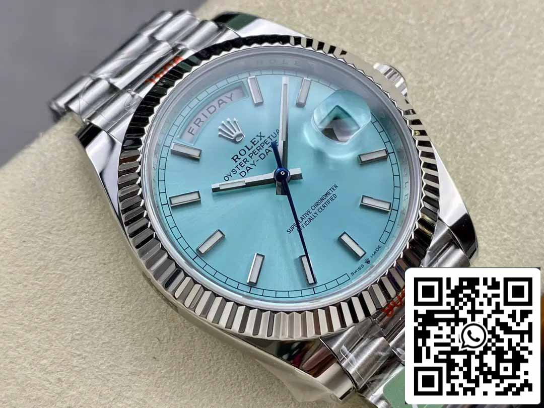 Rolex Day Date 40 M228236-0018 Tiffany Quadrante 1:1 Best Edition AR Factory 3255 Movimento