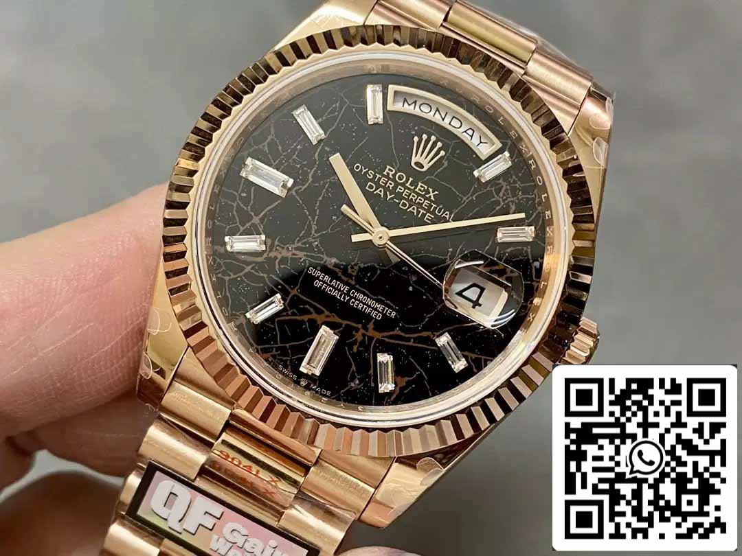 Rolex Day Date 40 M228235-0045 Eisenkiesel Diamond Dial1:1 Best Edition QF Factory 183 grammi