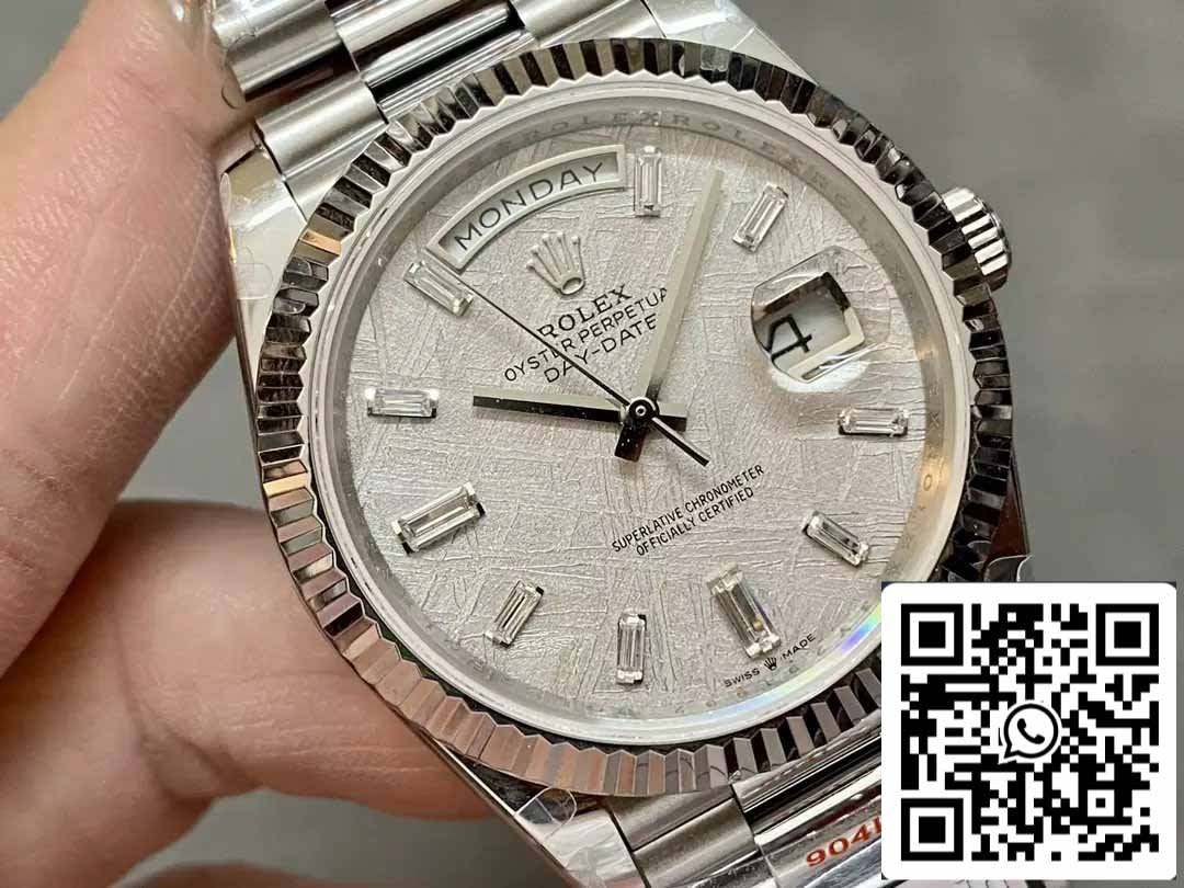 Rolex Day Date 40 M228236-0011  Meteorite Diamond Dial1:1 Best Edition QF Factory 183 gram