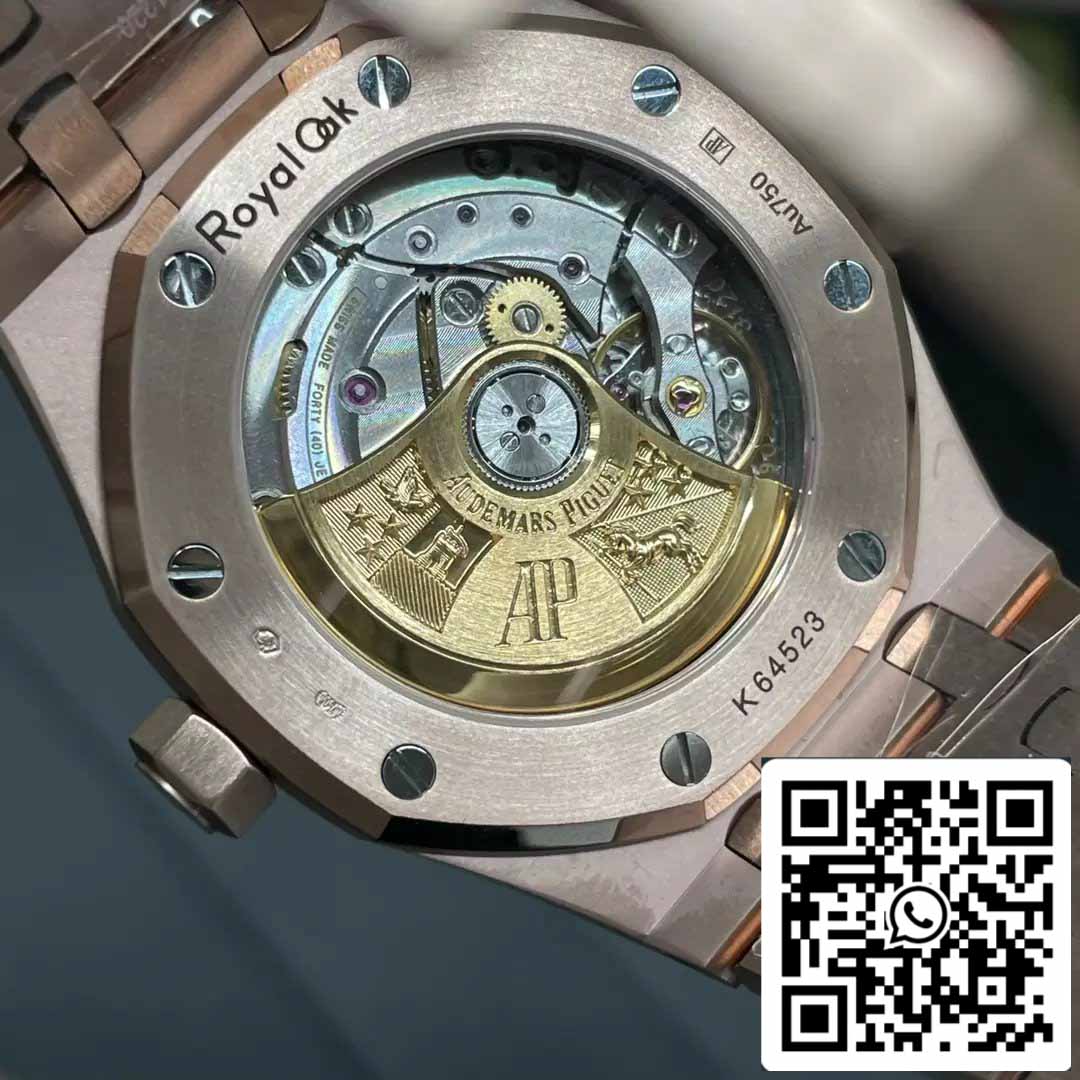 Audemars Piguet 15454OR.GG.1259OR.01 Frost Gold 1:1 migliore edizione APS Factory Quadrante bianco Oro rosa