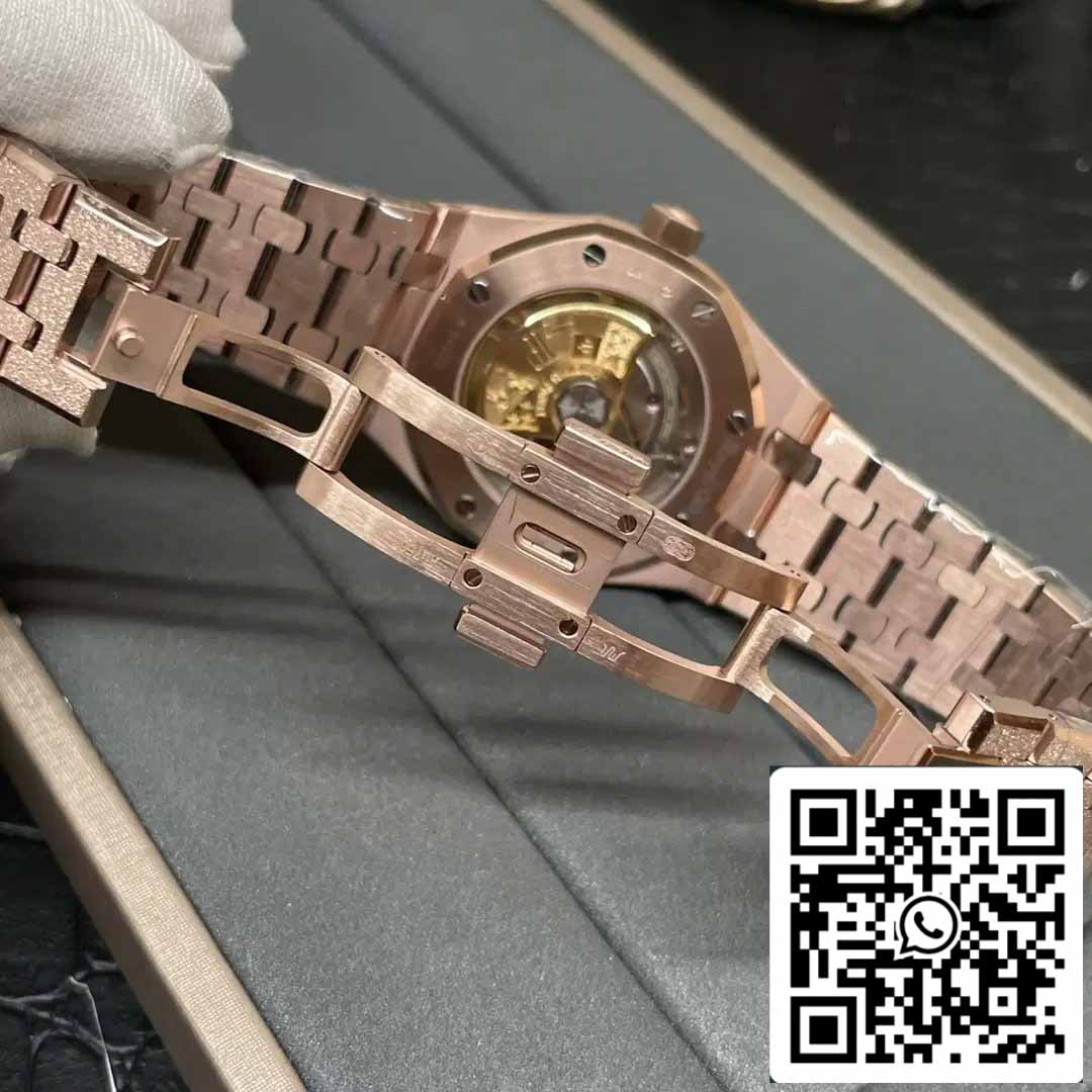 Audemars Piguet 15454OR.GG.1259OR.01 Frost Gold 1:1 migliore edizione APS Factory Quadrante bianco Oro rosa