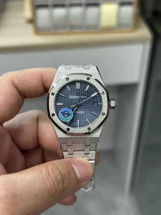 Audemars Piguet 15454BC.GG.1259BC.03 Frost Gold 1:1 best edition APS Factory Blue dial