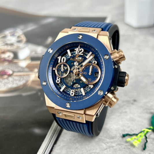 Hublot Big Bang Unico 421.OL.5180.RX 44mm 1:1 Migliore edizione BBF Cinturino blu di fabbrica 