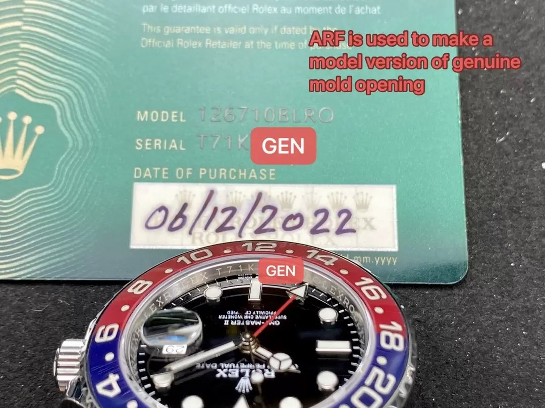 Rolex GMT Master II M126710BLRO-0001 Pepsi 1:1 Best Edition dall'aggiornamento AR Factory V3