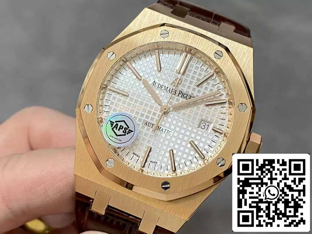 Audemars Piguet Royal Oak 15400OR.OO.D088CR.01 APS Factory V3 1:1 Best Edition quadrante bianco 