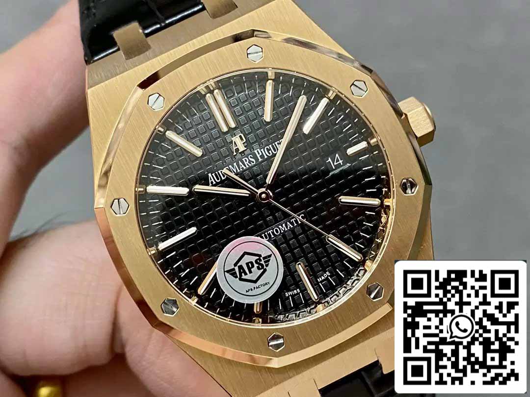 Audemars Piguet Royal Oak 15400OR.OO.D002CR.01 APS Factory V3 1:1 Best Edition Black Dial