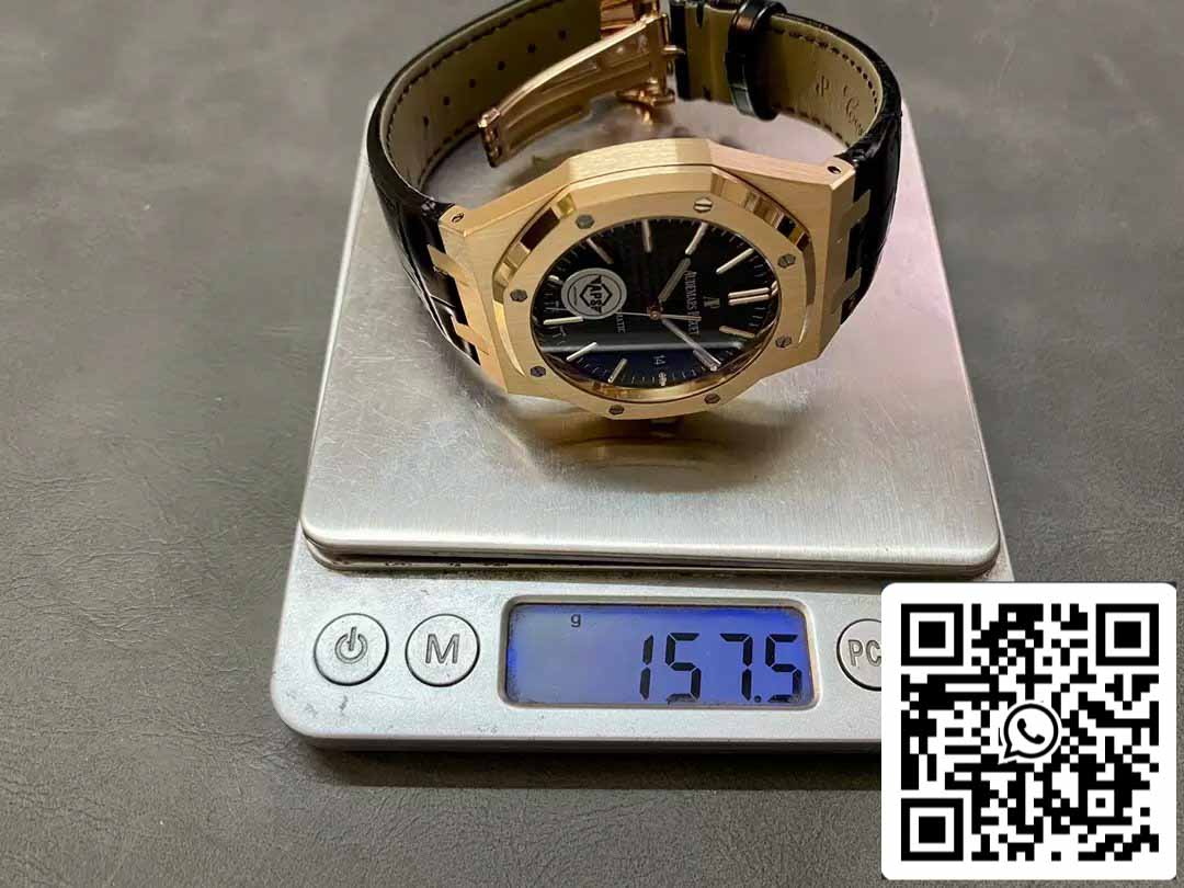 Audemars Piguet Royal Oak 15400OR.OO.D002CR.01 APS Factory V3 1:1 Mejor Edición Esfera Negra