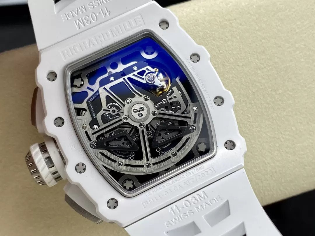 Richard Mille RM11-03 Best Edition KU+ Factory [KV - V5] Version White Carbon