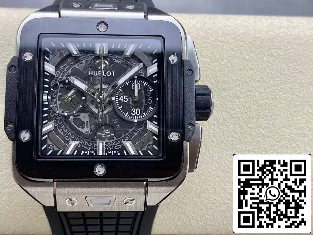 Hublot SQUARE BANG UNICO 821.NM.0170.RX 1:1 Mejor Edición BBF Factory Bisel Negro