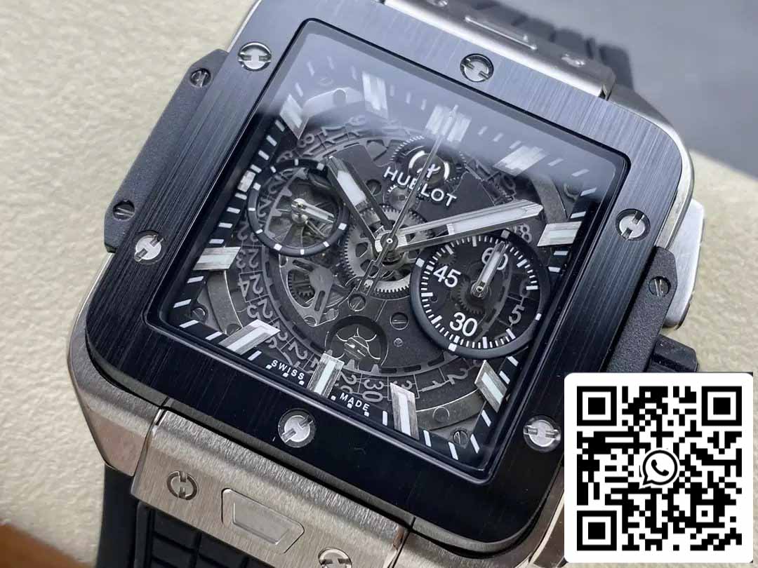 Hublot SQUARE BANG UNICO 821.NM.0170.RX 1:1 Mejor Edición BBF Factory Bisel Negro