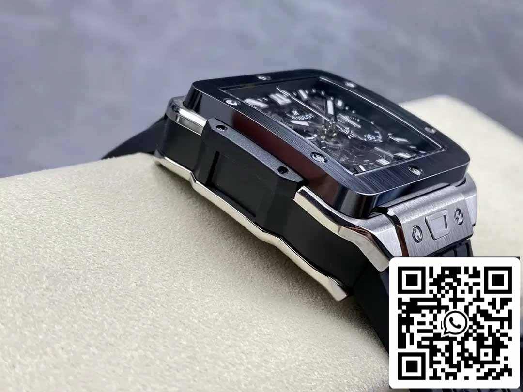 Hublot SQUARE BANG UNICO 821.NM.0170.RX 1:1 Best Edition BBF Factory lunetta nera