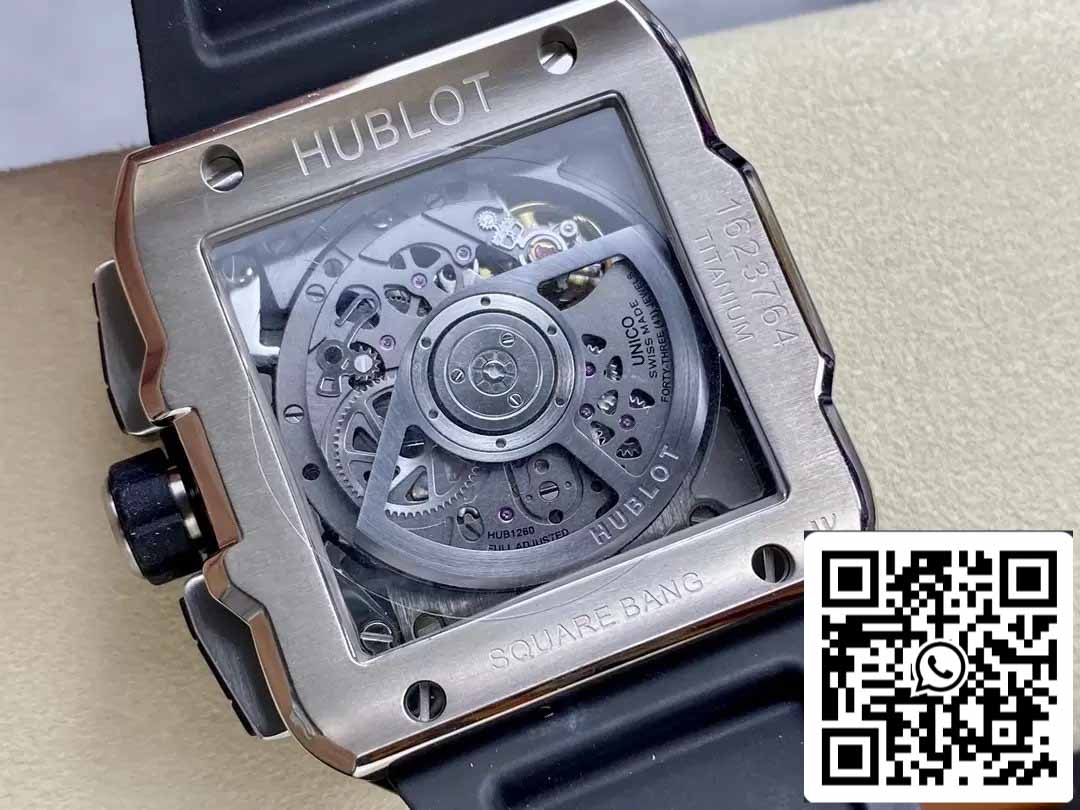 Hublot SQUARE BANG UNICO 821.NM.0170.RX 1:1 Best Edition BBF Factory lunetta nera