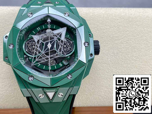 Hublot Big Bang Sang Bleu II 418.GX.5207.RX.MXM22 1:1 Mejor Edición BBF Factory Cerámica Verde 